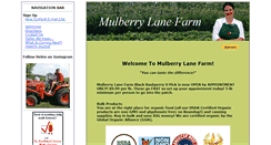 Desktop Screenshot of mulberrylanefarm.com